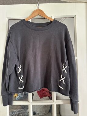 aerie Charcoal Gray Sweatshirt
